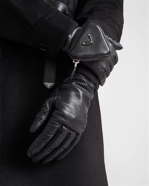 prada leather gloves price|Prada nappa leather gloves.